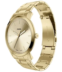 Fossil Men's Minimalist Quartz Three-Hand Stainless Steel Bracelet Watch