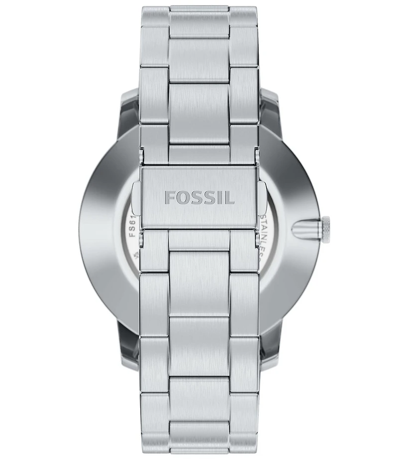Fossil Men's Minimalist Quartz Three-Hand Stainless Steel Bracelet Watch