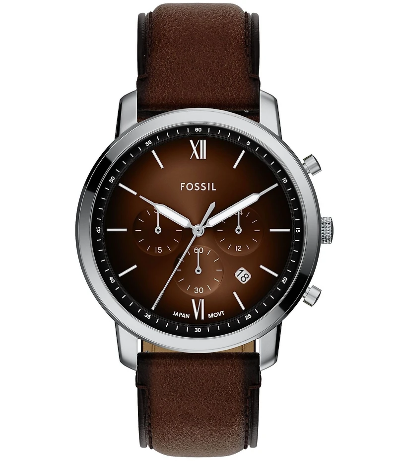 Fossil Men's Neutra Chronograph Leather Strap Watch