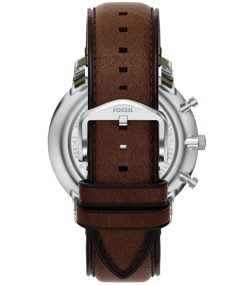 Fossil Men's Neutra Chronograph Leather Strap Watch