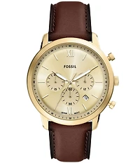 Fossil Men's Neutra Chronograph Leather Strap Watch
