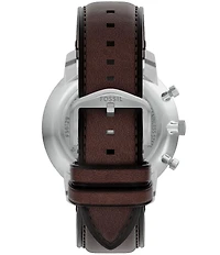 Fossil Men's Neutra Quartz Chronograph Brown Leather Strap Watch