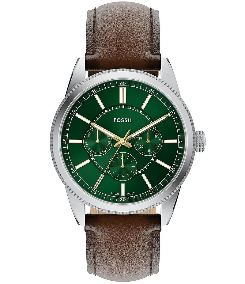 Fossil Men's Pearson Chronograph Brown Leather Strap Watch