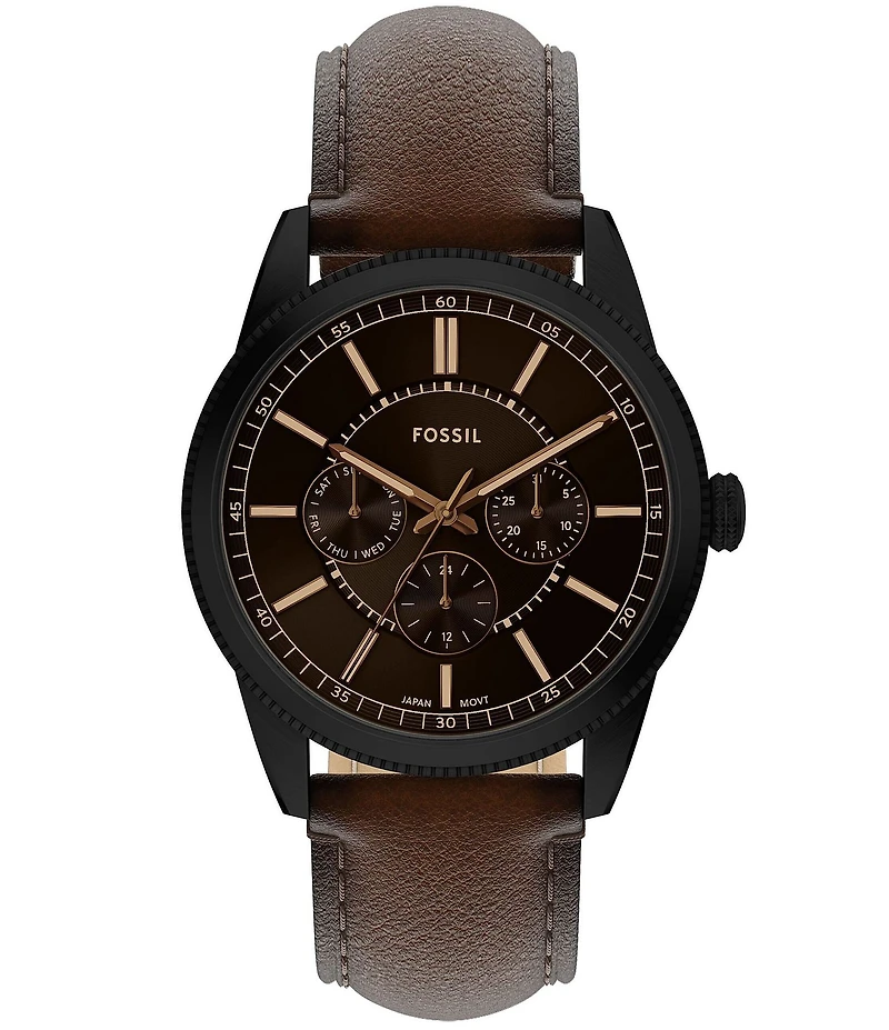 Fossil Men's Pearson Chronograph Brown Leather Strap Watch