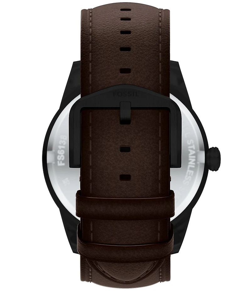 Fossil Men's Pearson Chronograph Brown Leather Strap Watch