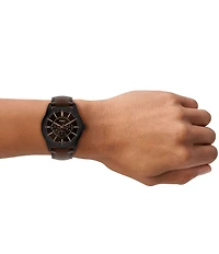 Fossil Men's Pearson Chronograph Brown Leather Strap Watch