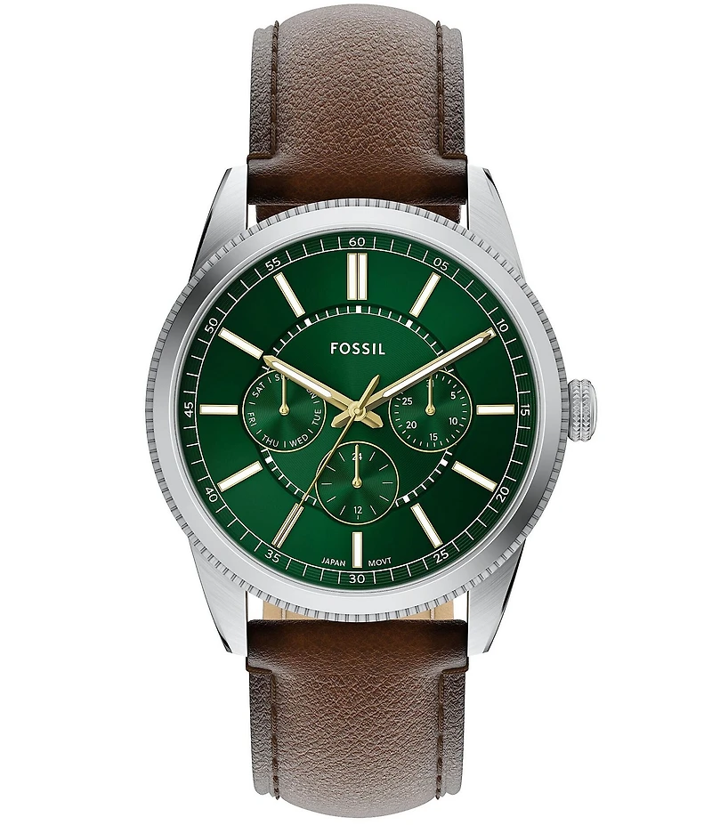 Fossil Men's Pearson Chronograph Brown Leather Strap Watch