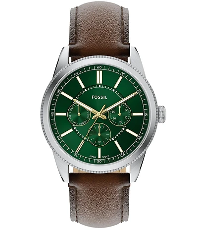 Fossil Men's Pearson Chronograph Brown Leather Strap Watch