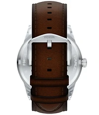 Fossil Men's Pearson Chronograph Brown Leather Strap Watch