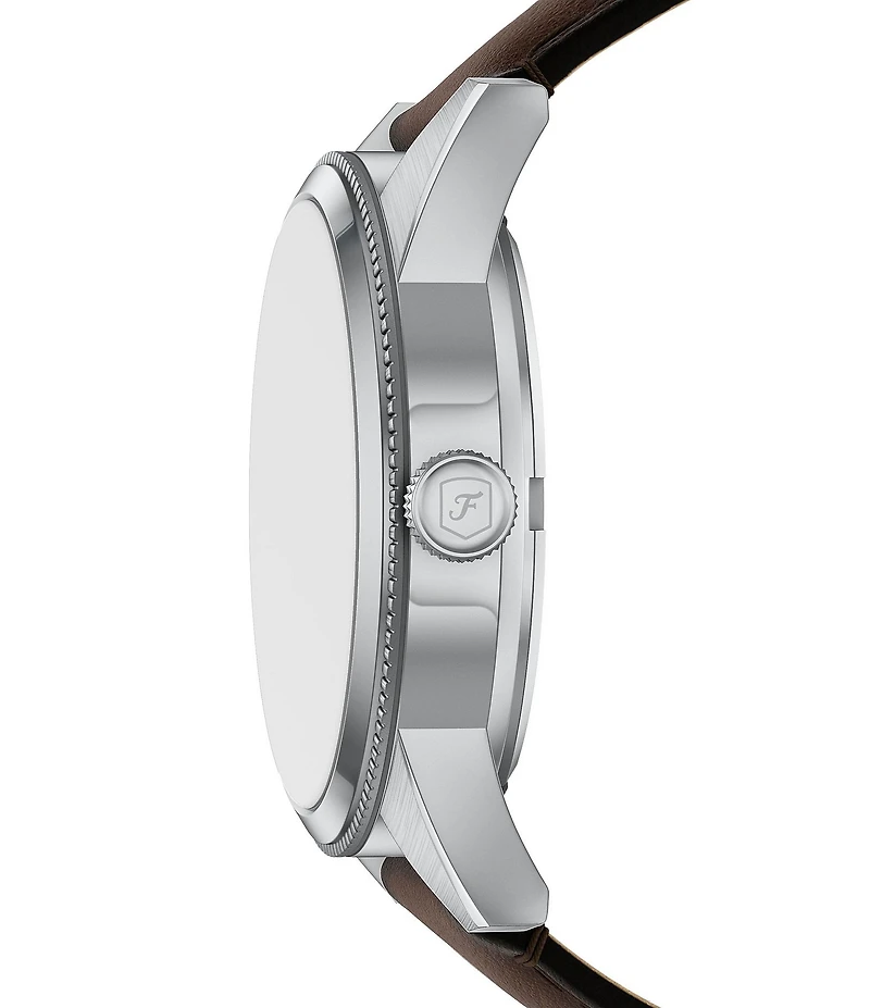 Fossil Men's Pearson Chronograph Brown Leather Strap Watch