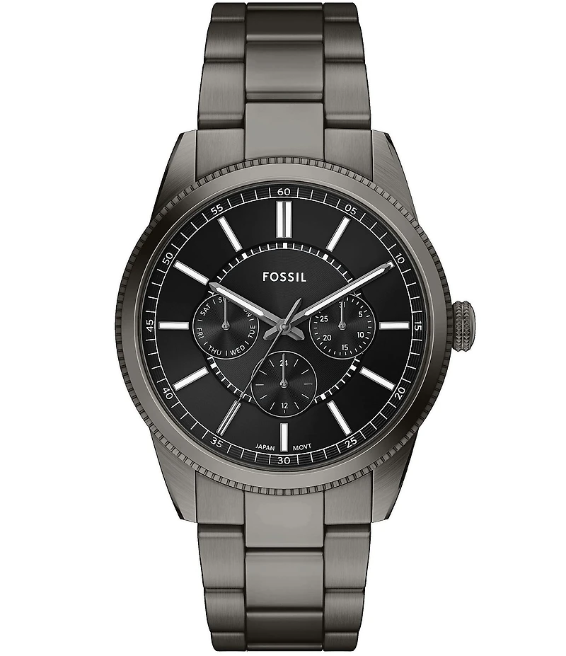Fossil Men's Pearson Chronograph Gunmetal Stainless Steel Bracelet Watch