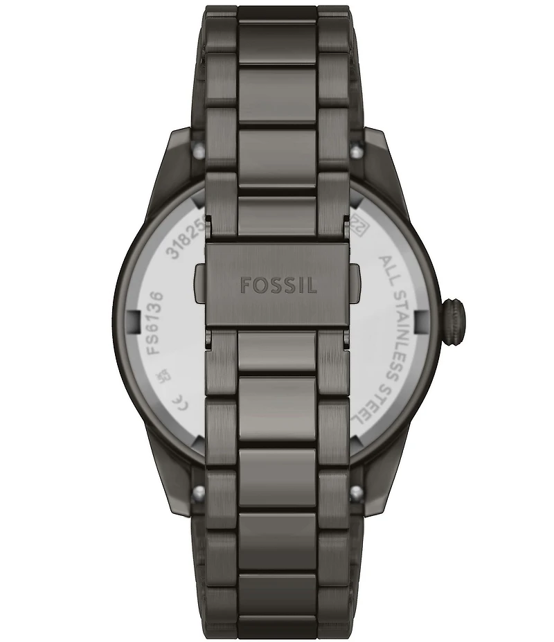 Fossil Men's Pearson Chronograph Gunmetal Stainless Steel Bracelet Watch