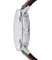 Fossil Men's Townsman Automatic Brown Leather Strap Watch
