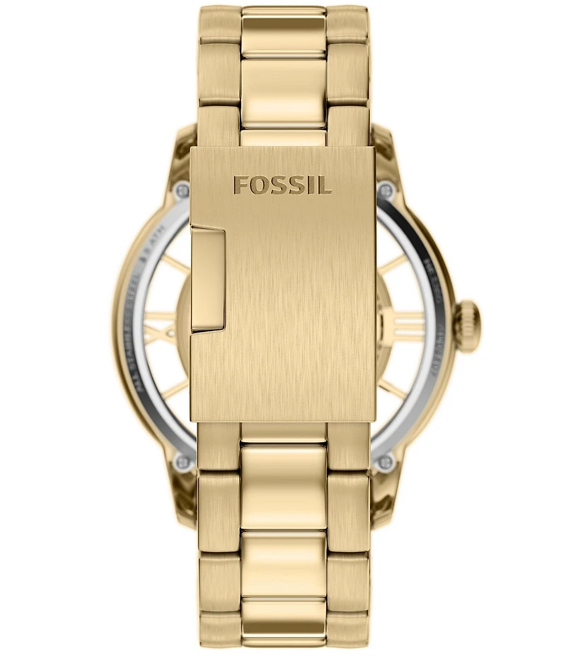 Fossil Men's Townsman Automatic Gold Tone Stainless Steel Bracelet Watch