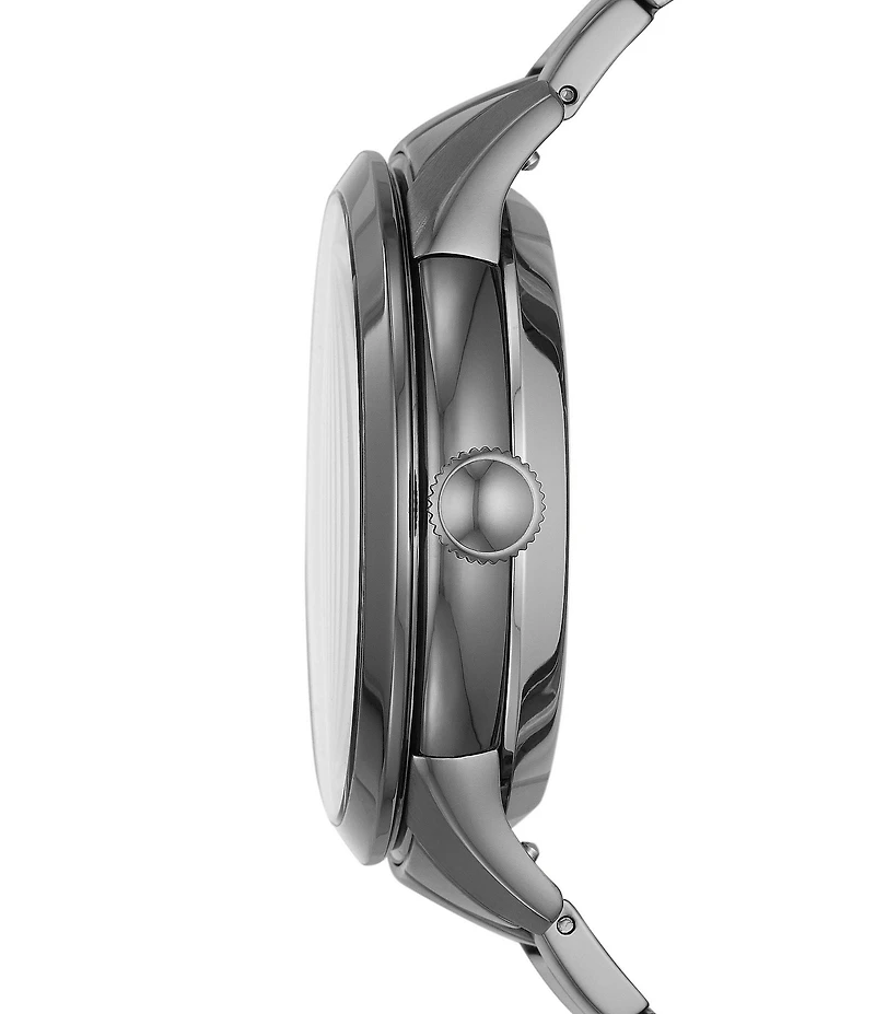 Fossil Men's Townsman Automatic Smoke Stainless Steel Bracelet Watch