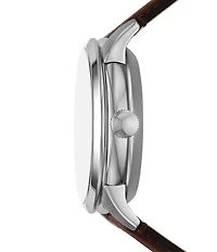 Fossil Men's Townsman Mechanical Automatic Brown Leather Strap Watch