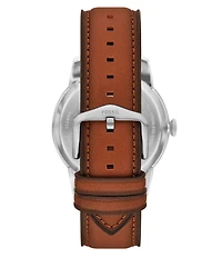 Fossil Men's Townsman Mechanical Automatic Brown Leather Strap Watch