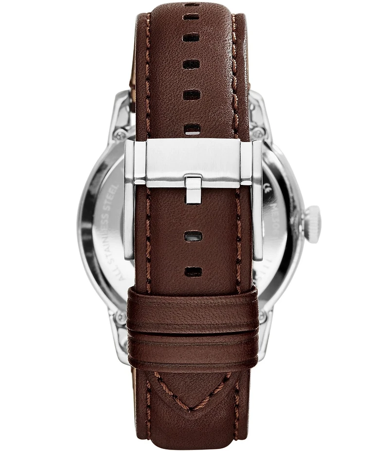 Fossil Men's Townsman Mechanical Automatic Brown Leather Strap Watch