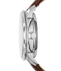 Fossil Men's Townsman Mechanical Automatic Brown Leather Strap Watch