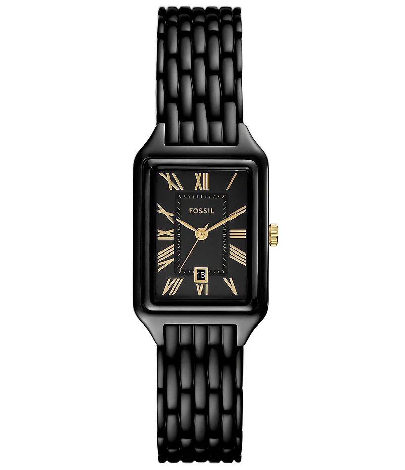 Fossil Raquel Three-Hand Date Stainless Steel Bracelet Watch