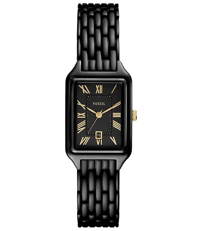 Fossil Raquel Three-Hand Date Stainless Steel Bracelet Watch