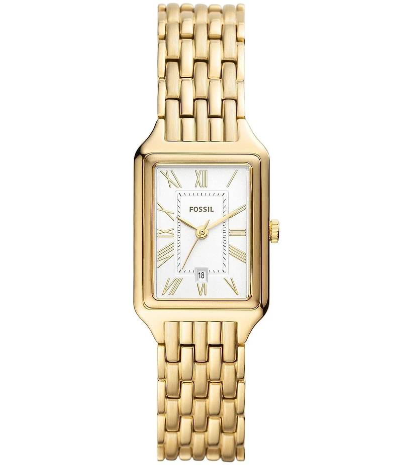 Fossil Raquel Three-Hand Date Stainless Steel Bracelet Watch