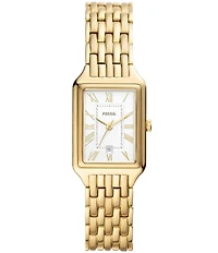 Fossil Raquel Three-Hand Date Stainless Steel Bracelet Watch