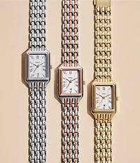Fossil Raquel Three-Hand Date Stainless Steel Bracelet Watch