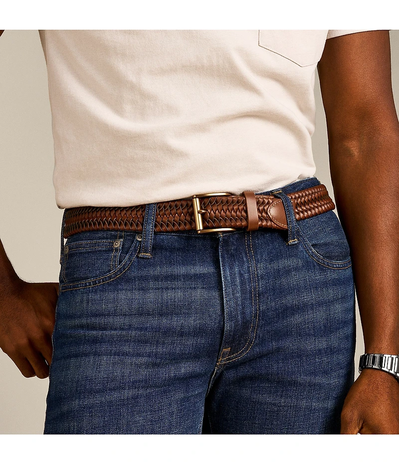 Fossil Rhett Stretch Braided Dress Belt