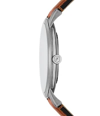 Fossil The Minimalist Analog Leather Strap Watch