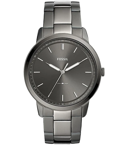 Fossil The Minimalist Three-Hand Smoke Stainless Steel Watch