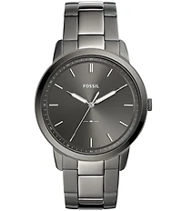 Fossil The Minimalist Three-Hand Smoke Stainless Steel Watch
