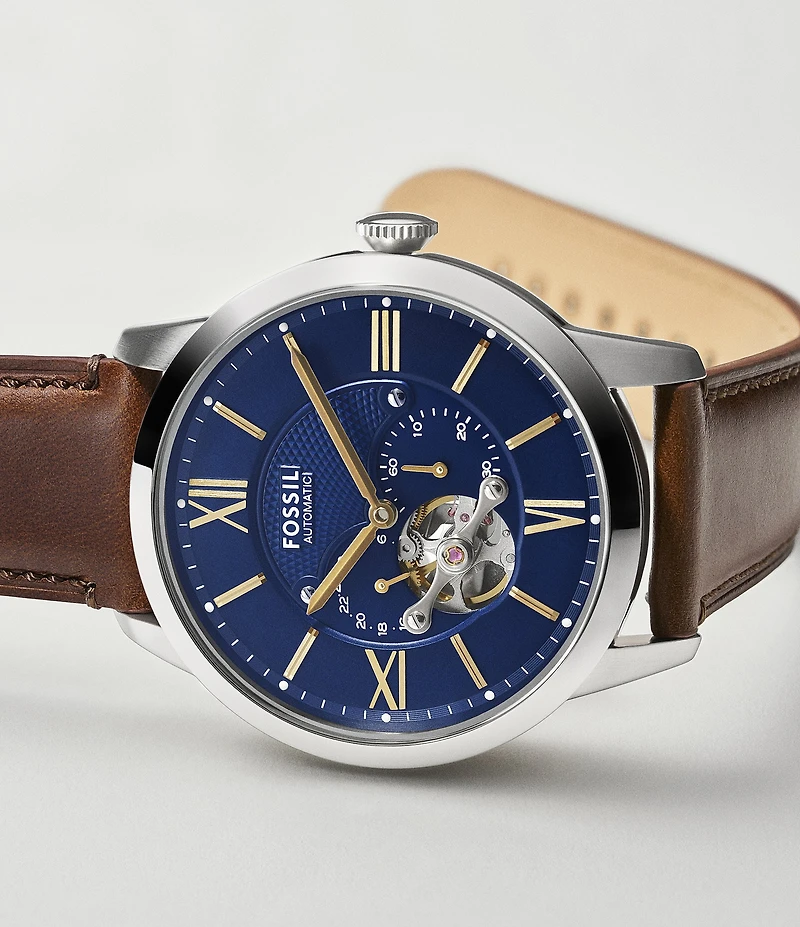 Fossil Townsman Automatic Black IP Stainless Steel Watch