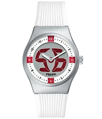 Fossil Unisex World Flags Big Tic Ana-Digi Silicone Strap Watch