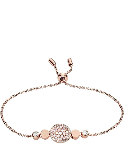 Fossil Val Mosaic Mother-of-Pearl Disc Adjustable Bracelet