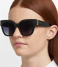 Fossil Women's 2151/G/S 51mm Cat Eye Sunglasses