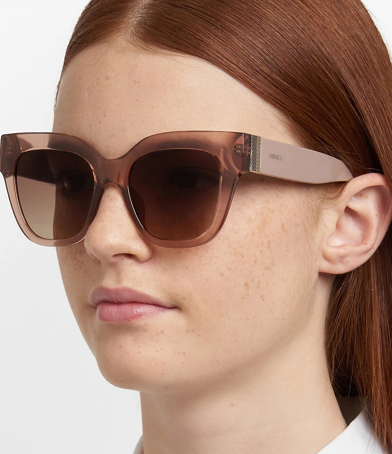 Fossil Women's 2151/G/S 51mm Cat Eye Sunglasses