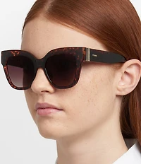 Fossil Women's 2151/G/S 51mm Cat Eye Sunglasses