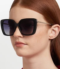 Fossil Women's 2152/G/S 54mm Square Sunglasses