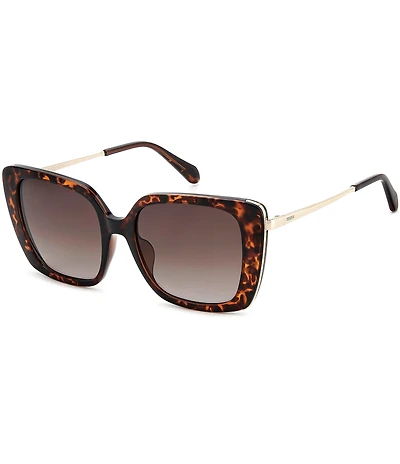 Fossil Women's 2152/G/S 54mm Square Sunglasses