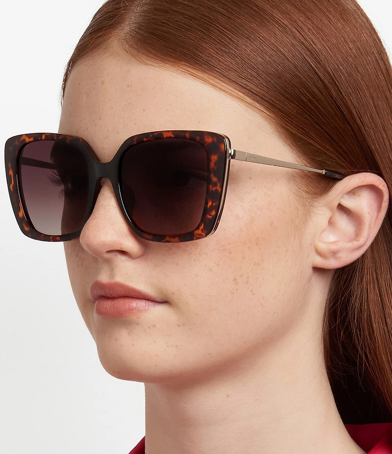 Fossil Women's 2152/G/S 54mm Square Sunglasses