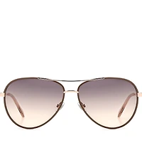 Fossil Women's 2153/G/S 59mm Aviator Sunglasses