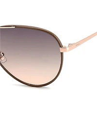Fossil Women's 2153/G/S 59mm Aviator Sunglasses