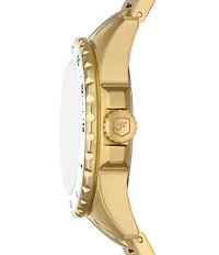 Fossil Women's Blue Dive Three-Hand Date Gold Tone Stainless Steel Bracelet Watch