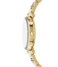 Fossil Women's Carlie Quartz Three Hand Gold Tone Stainless Steel Bracelet Watch