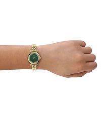 Fossil Women's Carlie Three-Hand Analog Stainless Steel Curb Chain Bracelet Watch