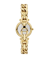 Fossil Women's Carlie Three-Hand Gold-Tone Stainless Steel Watch and Bracelet Set