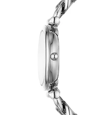 Fossil Women's Carlie Three-Hand Stainless Steel Chain Bracelet Watch