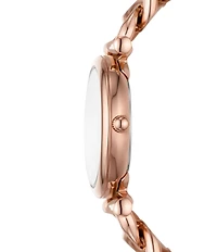 Fossil Women's Carlie Three-Hand Stainless Steel Chain Bracelet Watch