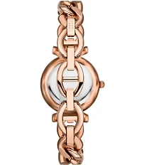 Fossil Women's Carlie Three-Hand Stainless Steel Chain Bracelet Watch